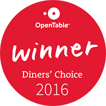 OpenTable Diner's Choice 2016